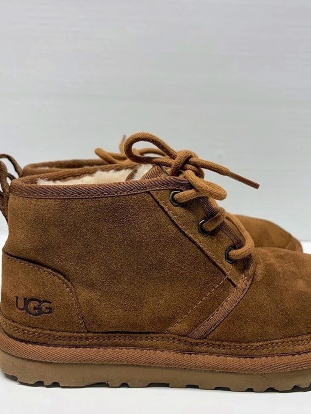 UGG Neumel Suede Lace-Up Boots in Brown US 6